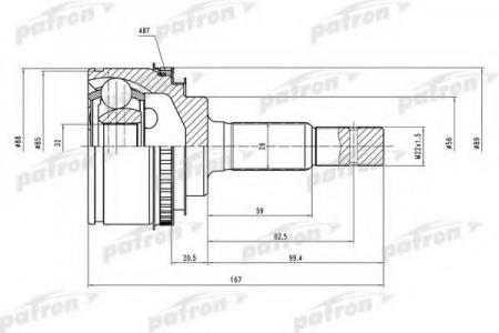   - [A:26, B:32, D:56, ABS:48] TOYOTA CAMRY 2.2  92-96, CARINA E (UKP) 1.6-2.0TD 91-96 PCV2025