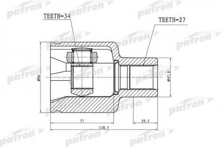   27X47.8X34 SSANG YONG REXTON II 06- PCV3022