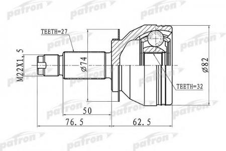   27X52X32 SUBARU LEGACY B13 03-09 PCV1106