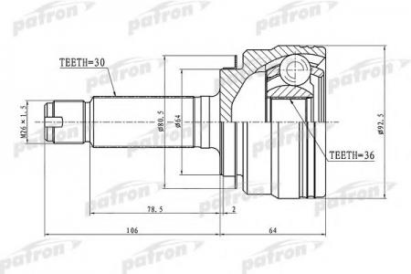   30X64X36 ACURA MDX YD2 07-13 PCV1289