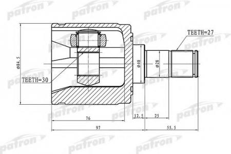    27X40X30 HONDA ACCORD CL/CN/CM 02-08 PCV1340