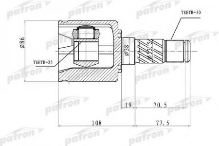    30X38X25 KIA SORENTO 02-09 PCV1357