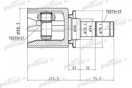    29X44X27 LAND ROVER DISCOVERY III 05-09 PCV1358