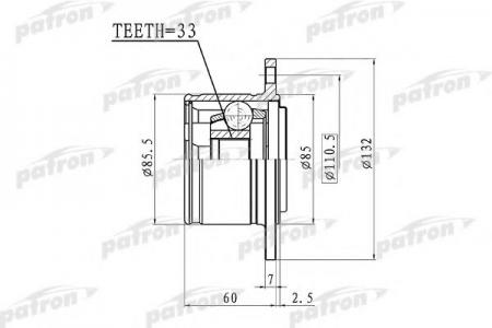    33X85 MITSUBISHI L200 KB4T 05- PCV1391