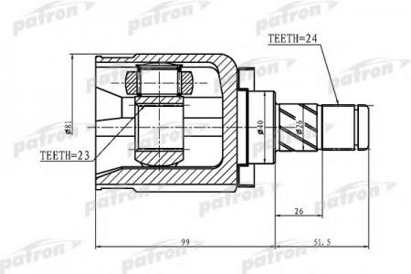   24X40X23 NISSAN PRIMERA P12 01-07 PCV1412