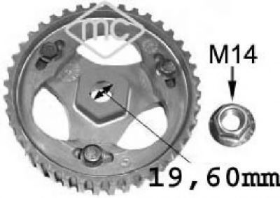   M14 X 19.60MM REN 1.9D 05644 Metalcaucho