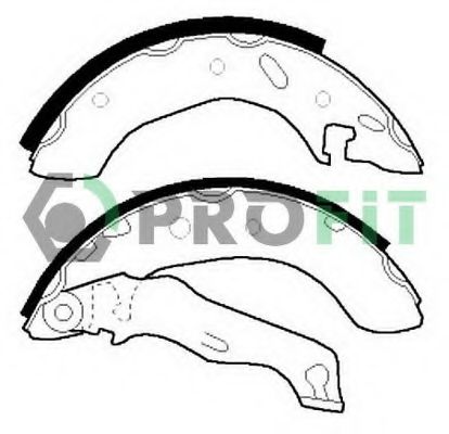 - .  . FORD ESCORT 95-00, FIESTA 95-02 REAR 5001-0543