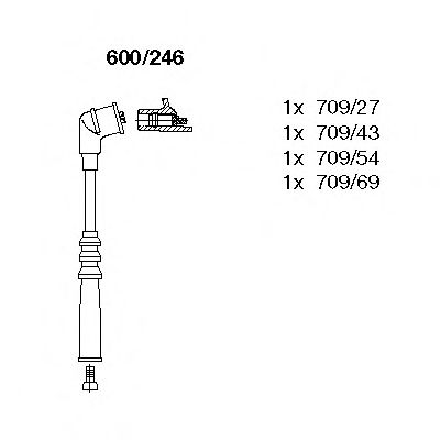   ()   NISSAN Terrano II / FORD Maverick 2.4 96-02 , NISSAN Pickup 2, 4 4 / 92-2 / 98 600/246 BREMI