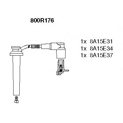 -  R (1-2-3)  Ford Mondeo 2.5V6 00-07 800R176 BREMI