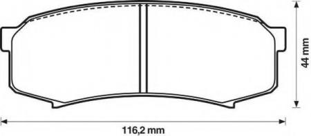    TOYOTA LAND CRUISER J7 2, 4 / 2, 4TDI / 3, 0TDI 11 / 84-12 / 96 , J9 3, 4-24V / 3, 0TDI 4 / 96-> 572245J