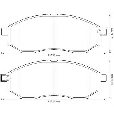 Nissan Murano 3.5 4WD 05> 572575B BENDIX