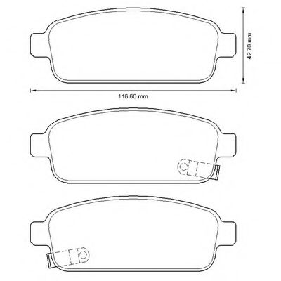    OPEL ASTRA 1.4 / 1.6 / 1.3D 09> 573335B