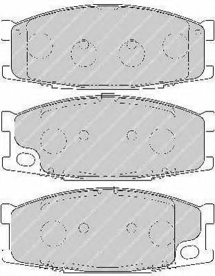 FERODO VAN RANGE PADS FVR1701