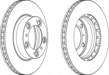 FERODO COAT+ DISC PAIR DDF1293C