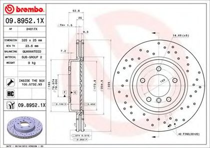 09.8952.1X     XTRA BMW E46 / E85 3.0 M54 / M57 00> 09.8952.1X