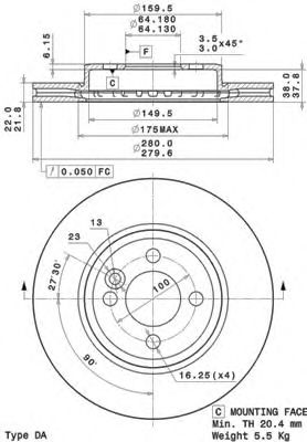  . FR MINI MINI (R55/56/57/58/59) 06- 09.A761.10