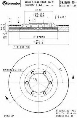   09.B267.10 09.B267.10 Brembo