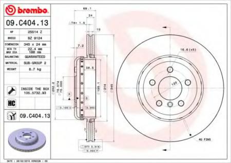   RE BMW 5(F10,F18), 6, 7(F01) 10- 09.C404.13