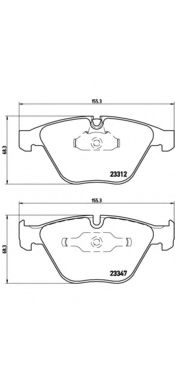  .  Fr BMW 3 (E90, 92, 93) 03.07-> P06046 Brembo