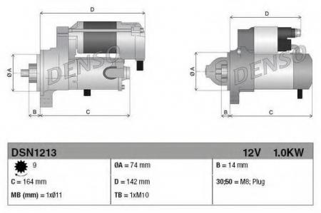  TOYOTA AURIS/COROLLA/RAV4 07- 1.0 DSN1213