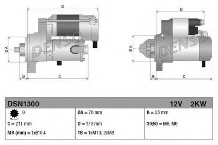  2.0KW JAGUAR XF / XJ 2.7-3.0 04> DSN1300