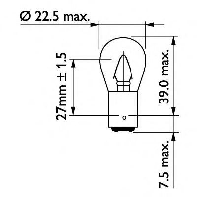  STOP P22 24V 15W BA15D 13402CP