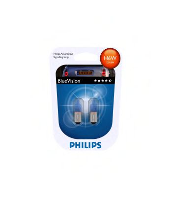     2 H6W 12V 6W BAX9S BLUEVISION (    ,  ) 12036BVB2 PHILIPS