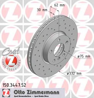 ZIMMERMANN-  BMW E70 07-  L/R  150.3447.52