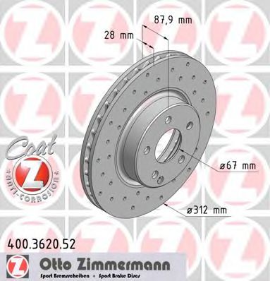 ZIMMERMANN-  MERCEDES-BENZ: CLS 04-, 400.3620.52