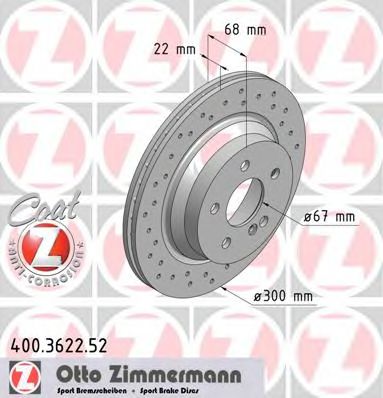 Zimmermann-  MERCEDES-BENZ: CLS 04-, 400.3622.52 ZIMMERMANN