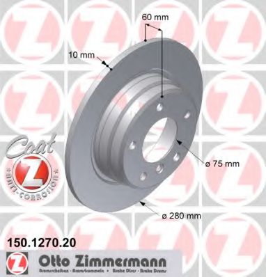 Zimmermann-  BMW: 3 90-98, 3 98-05, 3 150.1270.20 ZIMMERMANN