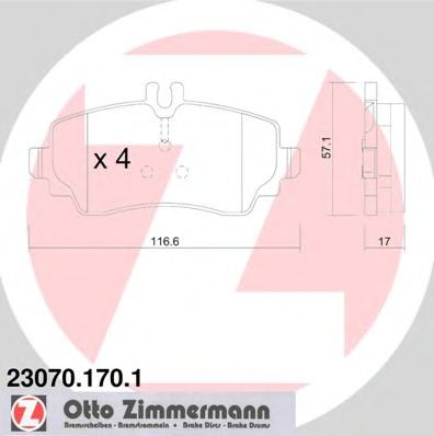Zimmermann-  MERCEDES-BENZ: A-CLAS 23070.170.1 ZIMMERMANN