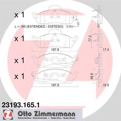 Zimmermann- - MERCEDES-BENZ: M-CLASS 9 23193.165.1 ZIMMERMANN