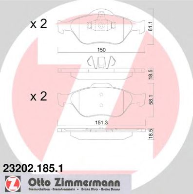 Zimmermann-  FORD: FIESTA IV 95-02 23202.185.1 ZIMMERMANN