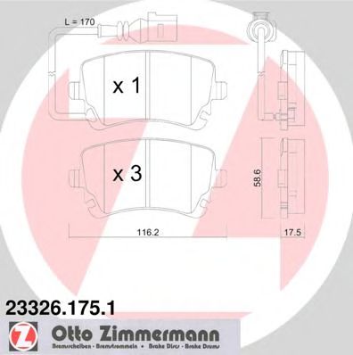 Zimmermann-  VW: MULTIVAN V 03-, T 233261751 ZIMMERMANN