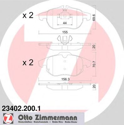 Zimmermann-  OPEL: SIGNUM 03-, VEC 23402.200.1 ZIMMERMANN