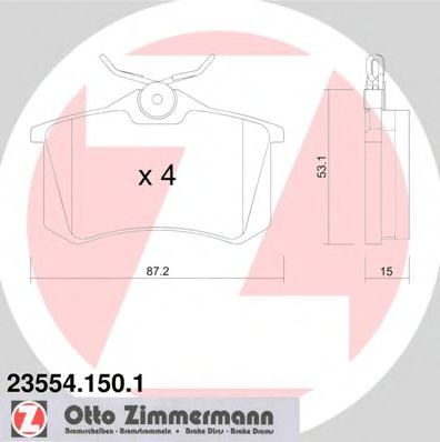   ,  VW Golf III/IV, 23554.150.1 ZIMMERMANN