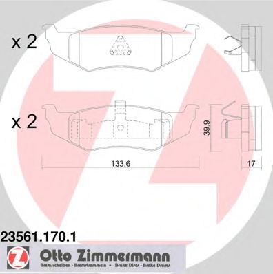 ZIMMERMANN- - CHRYSLER PT CRUISER 00-, 235611701