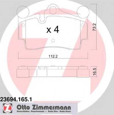 Zimmermann-  AUDI: Q7 06-, PORSCH 23694.165.1 ZIMMERMANN