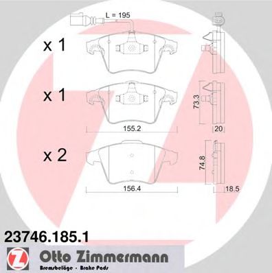 ZIMMERMANN-  VW: MULTIVAN V 03-, T 23746.185.1