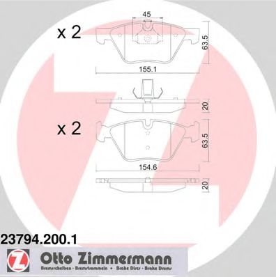 Zimmermann-  BMW: 3 05-, 3 Touring 23794.200.1 ZIMMERMANN