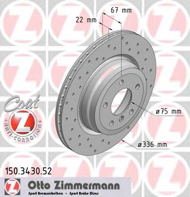 Zimmermann-  BMW: 3 05-, 3 Touring 05 150.3430.52 ZIMMERMANN