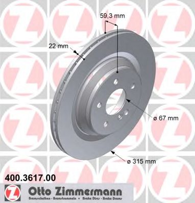 Zimmermann-  MERCEDES-BENZ: S-CLASS 9 400.3617.00 ZIMMERMANN
