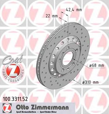 ZIMMERMANN-  AUDI: A8 02-, VW: PHAET 100331152