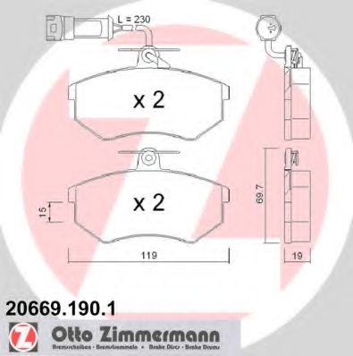 ZIMMERMANN-  AUDI, CHERY 206691901