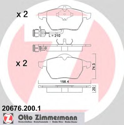 Zimmermann-  Audi 20676.200.1 ZIMMERMANN