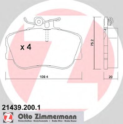 Zimmermann-  MERCEDES-BENZ: C-CLAS 21439.200.1 ZIMMERMANN