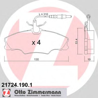 ZIMMERMANN-  PEUGEOT 217241901