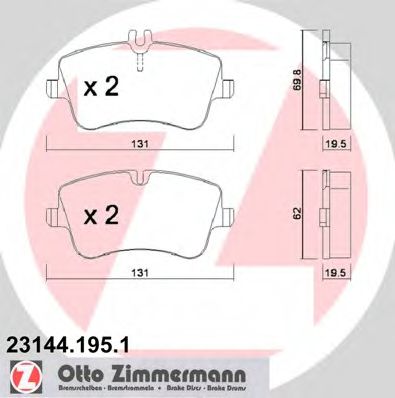Zimmermann-  MERCEDES-BENZ: C CLAS 23144.195.1 ZIMMERMANN