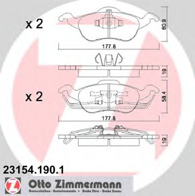 ZIMMERMANN-  FORD: FOCUS 98-04, FO 23154.190.1